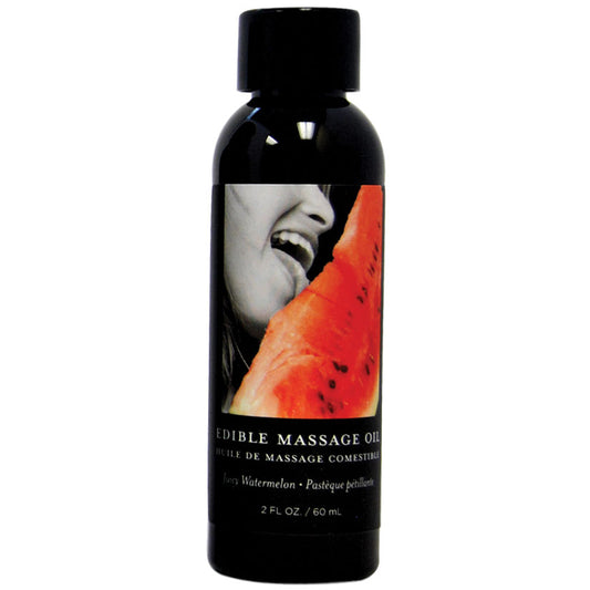 Earthly Body Edible Massage Oil-Watermelon 2oz