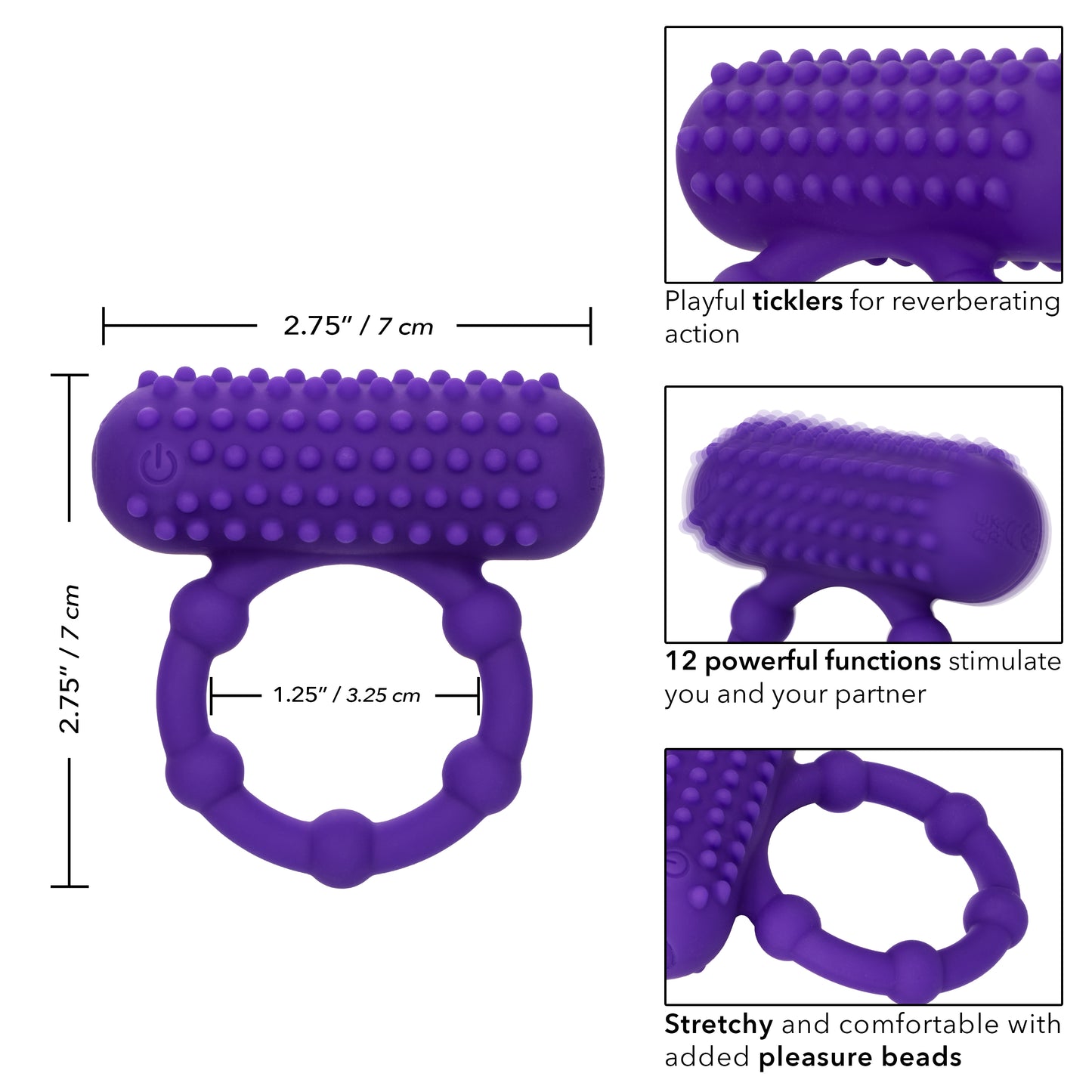 Silicone Rechargeable 5 Bead Maximus® Ring